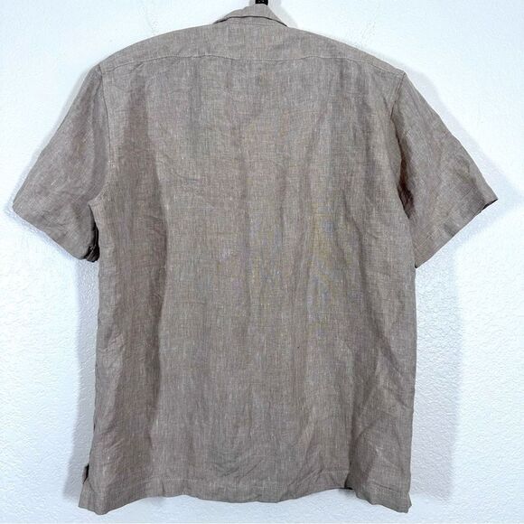 Claude Tulum Cameron 100% Linen Shirt in Beige Size S - Picture 10 of 10